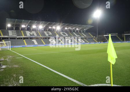 Empoli, Italie. 13 décembre 2024. Vue générale du stade Carlo Castellani lors de l'Enilive Serie italienne Un match de football entre Empoli et Turin au stade Castellani, dans le nord de l'Italie, vendredi 13, 2024 - Sport - Football - (photo Michele Nucci crédit : LaPresse/Alamy Live News Banque D'Images
