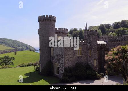 GRANDE-BRETAGNE /Cornouailles/Caerhays/Château de Caerhays. Banque D'Images