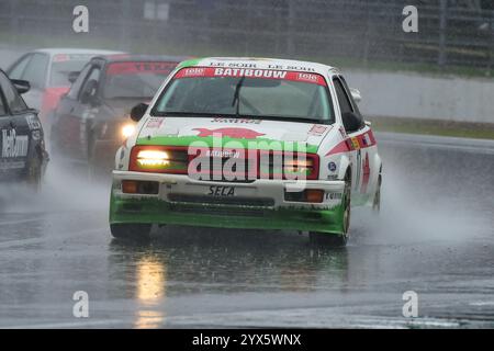 David Tomlin, Ford Sierra Cosworth RS500, Adrian flux Trophy pour MRL Historic Touring car Challenge initialement prévu pour cinquante minutes de course Banque D'Images