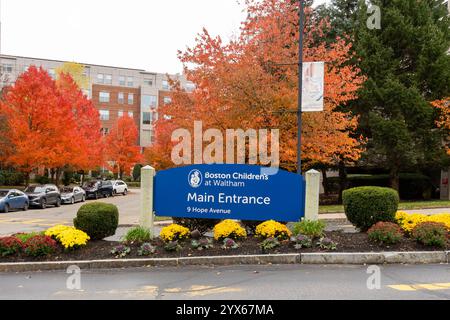 Hôpital pour enfants de Boston à Waltham, Massachusetts, États-Unis Banque D'Images