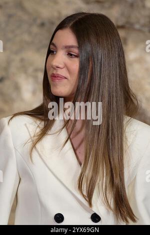 Madrid, Espagne. 13 décembre 2024. La princesse Sofia assiste à la cérémonie de remise des prix du concours de photographie à la Galerie des collections royales le 13 décembre 2024 à Madrid, Espagne crédit : Sipa USA/Alamy Live News Banque D'Images