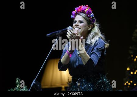 Rome, Italie. 13 décembre 2024. Tiziana Tosca Donati lors de l’émission “Speciale natale” à l’Auditorium Parco della Musica le 13 décembre 2024 crédit : Live Media Publishing Group/Alamy Live News Banque D'Images