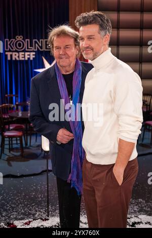 Howard Carpendale mit Sohn Wayne Carpendale BEI der Aufzeichnung der WDR-Talkshow Kölner Treff im WDR Studio BS 3. Köln, 13.12.2024 *** Howard Carpendale avec son fils Wayne Carpendale à l'enregistrement du talk-show WDR Kölner Treff dans WDR Studio BS 3 Cologne, 13 12 2024 Foto:xW.xRanderathx/xFuturexImagex koelner treff1312 4207 Banque D'Images