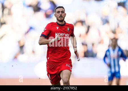 Barcelone, Espagne. 14 décembre 2024. Raul Garcia de CA Osasuna lors du match la Liga EA Sports entre le RCD Espanyol et CA Osasuna a joué au RCDE Stadium le 14 décembre 2024 à Barcelone, en Espagne. (Photo de Sergio Ruiz/Imago) crédit : Presinphoto SPORT AGENCY/Alamy Live News Banque D'Images