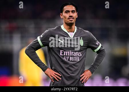 Milan, Italie. 11 décembre 2024. Tijjani REIJNDERS de l'AC Milan lors du match MD6 de l'UEFA Champions League, League phase entre l'AC Milan et Crvena Zvezda le 11 décembre 2024 au stade San Siro de Milan, Italie - photo Matthieu Mirville (Andrea Diodato)/DPPI crédit : DPPI Media/Alamy Live News Banque D'Images