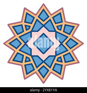 Motif islamique - conceptions géométriques, ornementales et sans couture de haute qualité pour l'art, l'architecture et la décoration intérieure Illustration de Vecteur