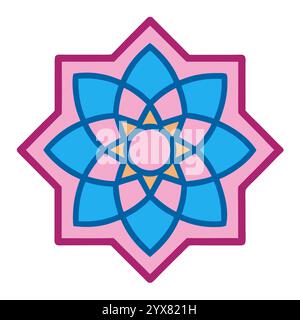 Motif islamique - conceptions géométriques, ornementales et sans couture de haute qualité pour l'art, l'architecture et la décoration intérieure Illustration de Vecteur