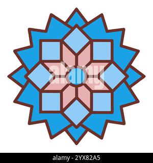 Motif islamique - conceptions géométriques, ornementales et sans couture de haute qualité pour l'art, l'architecture et la décoration intérieure Illustration de Vecteur