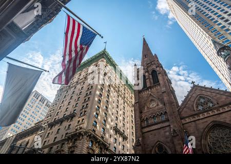 Église presbytérienne de la cinquième avenue à Manhattan. New York, États-Unis Banque D'Images