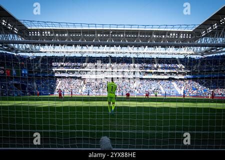 Barcelone, Espagne. 14 décembre 2024. Vue générale à l'intérieur du stade lors d'un match de la Liga EA Sports entre le RCD Espanyol et LE CA Osasuna au Stage Front Stadium de Barcelone, Barcelone, Espagne, le 14 décembre 2024. Photo de Felipe Mondino/Sipa USA crédit : Sipa USA/Alamy Live News Banque D'Images