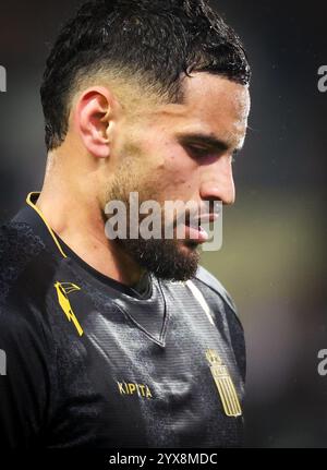 Leuven, Belgique. 14 décembre 2024. Adem Zorgane de Charleroi photographié lors d'un match de football entre Oud-Heverlee Leuven et le Sporting Charleroi, samedi 14 décembre 2024 à Leuven, le jour 18 de la saison 2024-2025 de la première division du championnat belge 'Jupiler Pro League'. BELGA PHOTO VIRGINIE LEFOUR crédit : Belga News Agency/Alamy Live News Banque D'Images