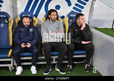 Stadio Benito Stirpe, Frosinone, Italie. 14 décembre 2024. Série B Football ; Frosinone versus Sassuolo ; Fabio Grosso entraîneur-chef de l'US Sassuolo Credit : action plus Sports/Alamy Live News Banque D'Images