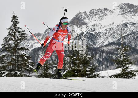 Hochfilzen, Autriche. 14 décembre 2024. HOCHFILZEN, AUTRICHE - 14 DÉCEMBRE : Anna Maka, polonaise, participe à la compétition Pursuit Women à la Coupe du monde BMW IBU Biathlon Hochfilzen au stade de biathlon le 14 décembre 2024 à Hochfilzen, Autriche.241214 SEPA 24 404 - 20241214 PD7069 crédit : APA-PictureDesk/Alamy Live News Banque D'Images