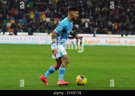 Udine, Italie. 14 décembre 2024. NapoliÕs Matteo Politano pendant le match de Serie A entre Udinese et Napoli au stade Bluenergy à Udine, dans le nord-est de l'Italie - samedi 14 décembre 2024 sport - football (photo Andrea Bressanutti/Lapresse) crédit : LaPresse/Alamy Live News Banque D'Images