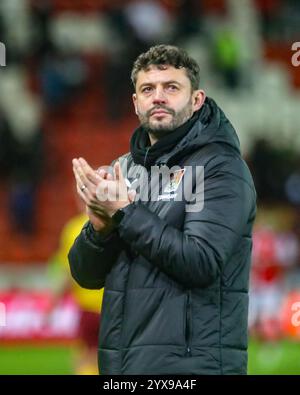 Rotherham, Royaume-Uni. 14 décembre 2024. L'entraîneur Marc Richards de Northampton Towns après sa défaite par Rotherham United dans l'EFL League One Credit : Clive Stapleton/Alamy Live News Banque D'Images