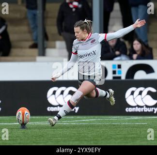 Gloucester, Royaume-Uni, 14 déc. 2024 Zoe Harrison des Saracens lors de la Premiership Womens Rugby Gloucester Hartpury v Saracens au Kingsholm Stadium Gloucester Royaume-Uni le 14 décembre 2024 Graham Glendinning / Alamy Live News Banque D'Images