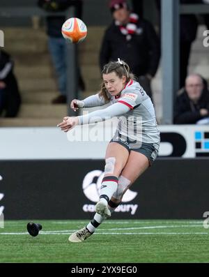 Gloucester, Royaume-Uni, 14 déc. 2024 Zoe Harrison des Saracens lors de la Premiership Womens Rugby Gloucester Hartpury v Saracens au Kingsholm Stadium Gloucester Royaume-Uni le 14 décembre 2024 Graham Glendinning / Alamy Live News Banque D'Images