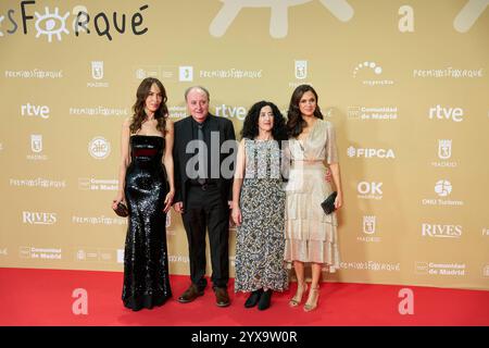 Madrid. Espagne. 20241214, Dolores Chaplin assiste à la 30e cérémonie des Prix Jose Maria Forque - tapis rouge au Palacio Municipal IFEMA le 14 décembre 2024 à Madrid, Espagne crédit : MPG/Alamy Live News Banque D'Images