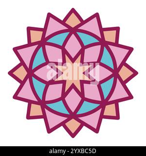Motif islamique - conceptions géométriques, ornementales et sans couture de haute qualité pour l'art, l'architecture et la décoration intérieure, couverture de livre islamique. Illustration de Vecteur