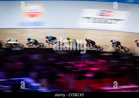 Rotterdam, pays-Bas. 15 décembre 2024. Rotterdam - WielerZesdaagse lors du WielerZesdaagse Rotterdam à Ahoy Rotterdam le 15 décembre 2024 à Rotterdam, pays-Bas. (Parallax Pictures/Yannick Verhoeven) crédit : Yannick Verhoeven/Alamy Live News Banque D'Images