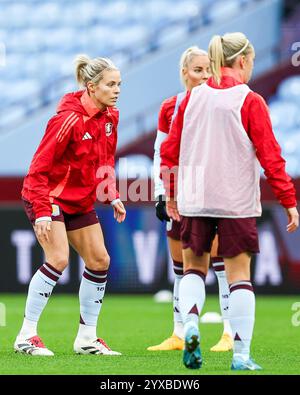 Birmingham, Royaume-Uni. 15 décembre 2024. #9, Rachel Daly d'Aston Villa à l'échauffement lors du match de Super League féminin entre Aston Villa Women et West Ham United Women à Villa Park, Birmingham, Angleterre, le 15 décembre 2024. Photo de Stuart Leggett. Utilisation éditoriale uniquement, licence requise pour une utilisation commerciale. Aucune utilisation dans les Paris, les jeux ou les publications d'un club/ligue/joueur. Crédit : UK Sports pics Ltd/Alamy Live News Banque D'Images