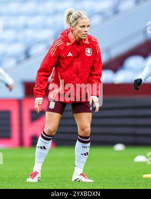 Birmingham, Royaume-Uni. 15 décembre 2024. #9, Rachel Daly d'Aston Villa à l'échauffement lors du match de Super League féminin entre Aston Villa Women et West Ham United Women à Villa Park, Birmingham, Angleterre, le 15 décembre 2024. Photo de Stuart Leggett. Utilisation éditoriale uniquement, licence requise pour une utilisation commerciale. Aucune utilisation dans les Paris, les jeux ou les publications d'un club/ligue/joueur. Crédit : UK Sports pics Ltd/Alamy Live News Banque D'Images