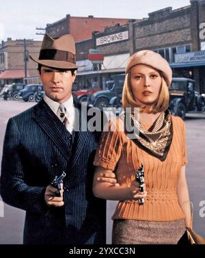 BONNIE ET CLYDE 1967 Warner Bros-Seven Arts film avec Warren Beatty et Faye Dunaway Banque D'Images