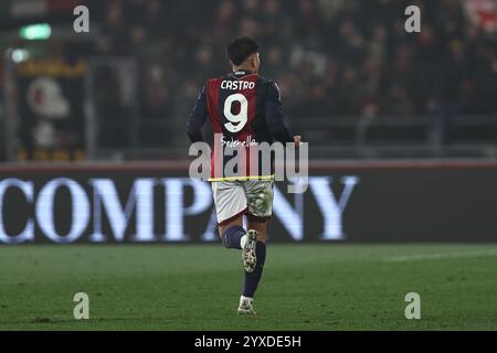 Santiago Castro (Bologne) lors de la série A italienne match entre Bologna 1-0 Fiorentina au Renato Dallara Stadium le 15 décembre 2024 à Bologne, Italie. (Photo de Maurizio Borsari/AFLO) Banque D'Images