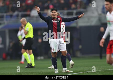 Santiago Castro (Bologne) lors de la série A italienne match entre Bologna 1-0 Fiorentina au Renato Dallara Stadium le 15 décembre 2024 à Bologne, Italie. (Photo de Maurizio Borsari/AFLO) Banque D'Images
