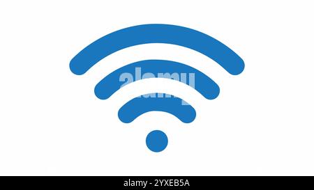 Icône vectorielle wifi propre et moderne représentant la connectivité sans fil, parfaite pour les conceptions technologiques et de communication Illustration de Vecteur