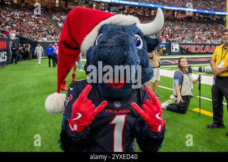 Houston, Texas, États-Unis. 15 décembre 2024. La mascotte Toro des Texans de Houston lors d'un match entre les Dolphins de Miami et les Texans de Houston à Houston, au Texas. Trask Smith/CSM/Alamy Live News Banque D'Images