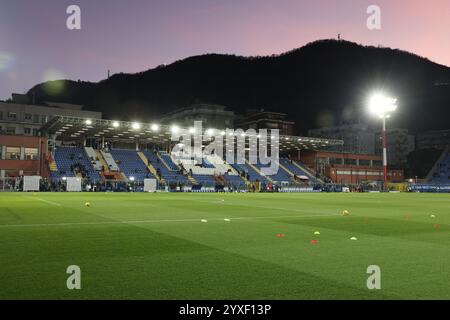 Como, Italie. 15 décembre 2024. Stade Sinigaglia de Côme lors du match de football Serie A Enilive 2024/2025 entre Côme et Roma au stade Giuseppe Sinigaglia de Côme, Italie du Nord - dimanche 15 décembre 2024. Sport - Football. (Photo de Antonio Saia/LaPresse) crédit : LaPresse/Alamy Live News Banque D'Images