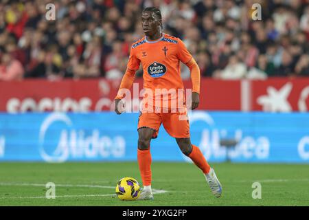 Ilaix Moriba du RC Celta de Vigo lors de la Liga EA Sports match entre Sevilla FC et Celta de Vigo a joué au Ramon Sanchez Pizjuan Stadium le 14 décembre 2024 à Séville, Espagne. (Photo Antonio Pozo / PRESSINPHOTO) Banque D'Images