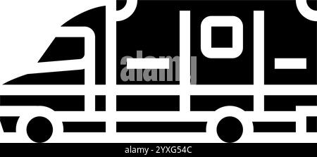 illustration vectorielle d'icône de glyphe de blessure de fracture d'ambulance Illustration de Vecteur