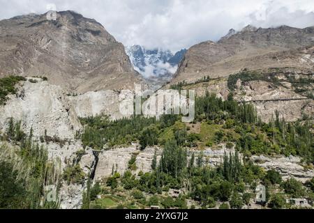 Vue de Karimabad, Hunza, Gilgit-Baltistan, Pakistan Banque D'Images