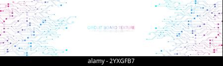 Intelligence artificielle avec ligne électrique de circuit. Conception numérique futuriste d'apprentissage automatique. Conception graphique AI pour site Web, bannière, en-tête Illustration de Vecteur