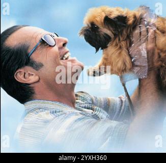 AUSSI BON QU'IL OBTIENT 1997 Sony Pictures sortie film avec Jack Nicholson comme romancier Melvin Udall avec son chien Verdell Banque D'Images