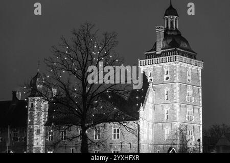 tiem de noël au château de raesfeld Banque D'Images