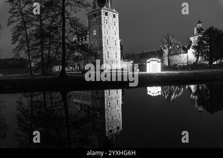 tiem de noël au château de raesfeld Banque D'Images