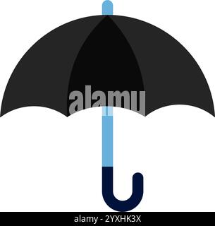 parapluie - icône vectorielle simple Illustration de Vecteur