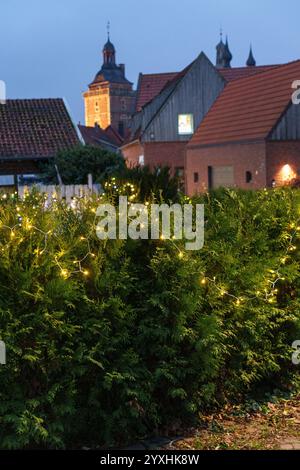 tiem de noël au château de raesfeld Banque D'Images