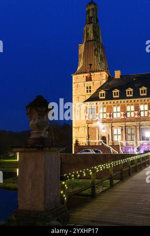 tiem de noël au château de raesfeld Banque D'Images