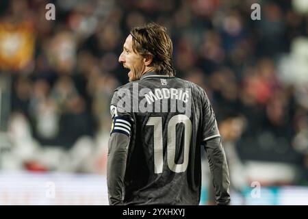 Luka Modric vu lors du match de LaLiga EA entre les équipes du Rayo Vallecano et du Real Madrid FC à l'Estadio de Vallecas (Maciej Rogowski) Banque D'Images