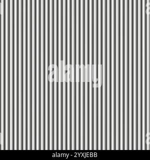 Texture de rayures verticales. Motif monochrome sans couture. Design minimaliste en noir et blanc. Illustration vectorielle. Illustration de Vecteur