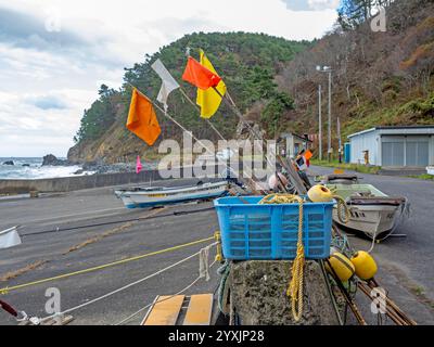 Port de pêche Honnami, Iwate Banque D'Images