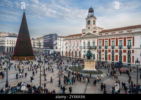 La Puerta del Sol, Madrid, Espagne Banque D'Images