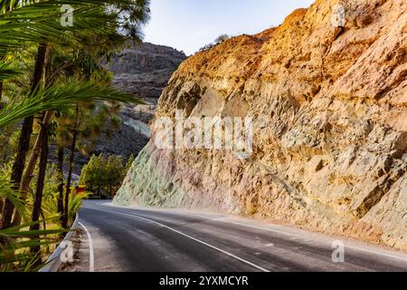 Los Azulejos de Veneguera (Mogan) en Espagne Banque D'Images