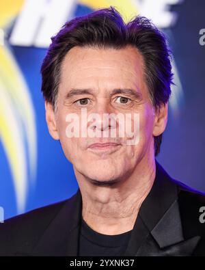 Hollywood, États-Unis. 16 décembre 2024. HOLLYWOOD, LOS ANGELES, CALIFORNIE, États-Unis - 16 DÉCEMBRE : Jim Carrey arrive à la première de Los Angeles de "Sonic the Hedgehog 3" de Paramount Pictures qui s'est tenue au TCL Chinese Theatre IMAX le 16 décembre 2024 à Hollywood, Los Angeles, Californie, États-Unis. (Photo de Xavier Collin/image Press Agency) crédit : image Press Agency/Alamy Live News Banque D'Images