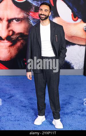 Hollywood, États-Unis. 16 décembre 2024. HOLLYWOOD, LOS ANGELES, CALIFORNIE, États-Unis - 16 DÉCEMBRE : Lee Majdoub arrive à la première de Los Angeles de "Sonic the Hedgehog 3" de Paramount Pictures qui s'est tenue au TCL Chinese Theatre IMAX le 16 décembre 2024 à Hollywood, Los Angeles, Californie, États-Unis. (Photo de Xavier Collin/image Press Agency) crédit : image Press Agency/Alamy Live News Banque D'Images