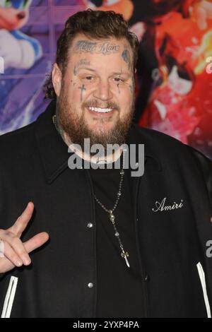 Los Angeles, États-Unis. 16 décembre 2024. Jelly Roll à la première de 'Sonic the Hedgehog 3' au TCL Chinese Theatre, Los Angeles, CA, le 16 décembre 2024. Crédit photo : Joseph Martinez/PictureLux crédit : PictureLux/The Hollywood Archive/Alamy Live News Banque D'Images